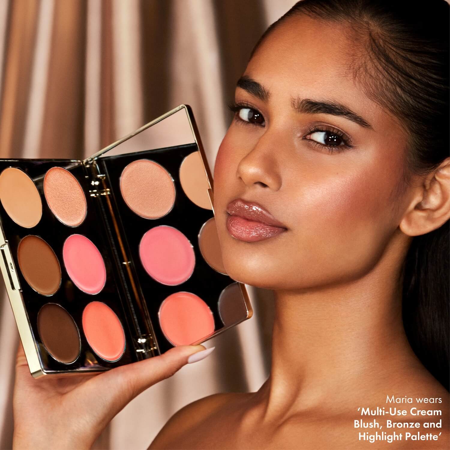 MULTI USE CREAM BLUSH, BRONZE AND HIGHLIGHT PALETTE (PALETA PARA ROSTRO)